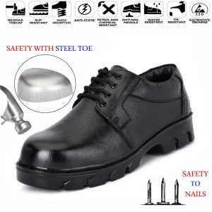 Genuine Leather Safety Shoes