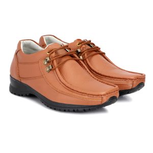 Genuine Leather Formal Shoes (Tan)
